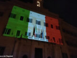 Montecitorio illuminato per la giornata dell’Unità Nazionale